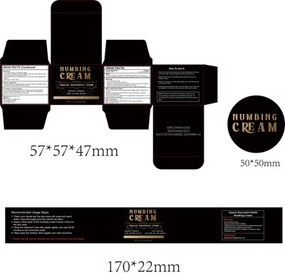 Dosage &amp; Administration Section (Numbing Cream 50mg 1)